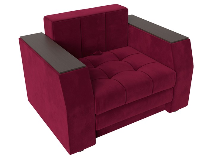 Кресло-кровать Атлантида, Бордовый (Микровельвет) в Лангепасе - изображение 3