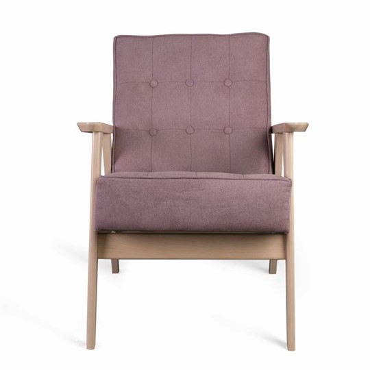 Кресло Ретро (беленый дуб / RS 12 - розовый) в Советском - изображение 1