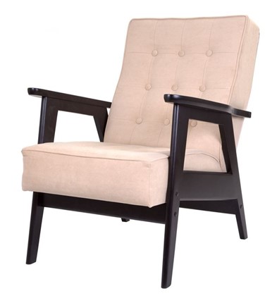 Кресло Ретро (венге / RS 03 - бежевый) в Лангепасе - изображение