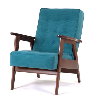 Кресло Ретро (темный тон / RS29 - бирюзовый) в Лангепасе - изображение