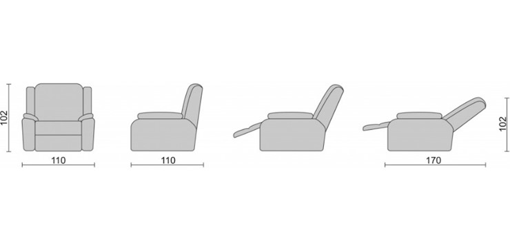Кресло-трансформер Recliner (электро) в Урае - изображение 3