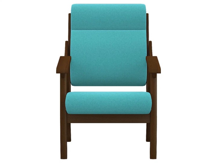 Кресло Вега 10 ткань бирюза, каркас орех в Лангепасе - изображение 3