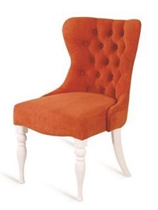 Кресло Вальс (Эмаль белая / Морковный) в Нижневартовске