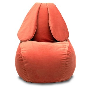 Кресло-мешок Зайка (длинные уши), оранжевый в Радужном