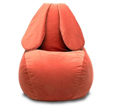 Кресло-мешок Зайка (длинные уши), оранжевый в Когалыме - изображение