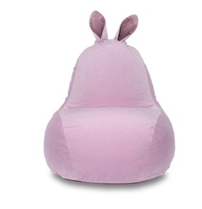 Кресло-мешок Зайка (короткие уши), розовый в Урае