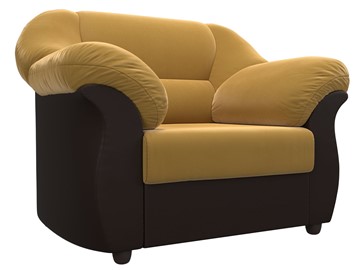 Кресло Карнелла, Желтый/Черный (микровельвет/экокожа) в Лангепасе