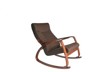 Кресло-качалка Женева, ткань шоколад в Нижневартовске
