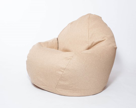 Кресло-мешок Макси, рогожка, 150х100, песочное в Радужном - изображение