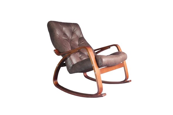Кресло-качалка Гранд, замша шоколад в Нижневартовске - изображение
