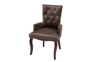 Кресло Виктория (коричневый бархат/темный тон) в Нижневартовске