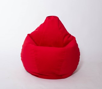 Кресло-мешок Груша большое, велюр однотон, красное в Сургуте - предосмотр 2
