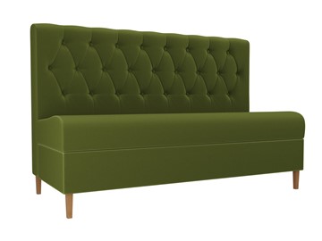 Кухонный прямой диван Бремен, Зеленый (микровельвет) в Урае - предосмотр