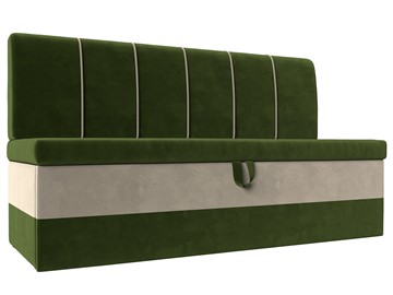 Кухонный диван Энигма, Зеленый/Бежевый (Микровельвет) в Урае