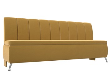 Кухонный прямой диван Кантри, Желтый (микровельвет) в Советском