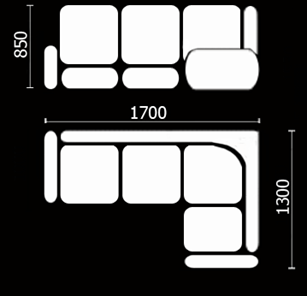 Угловой кухонный диван Нео КМ-01 (168х128 см.) в Сургуте - предосмотр 3