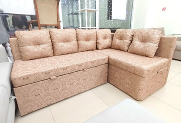 Кухонный диван Яшма 1 ДУ Весь в ткани Жаккард AFINA 06 в Урае