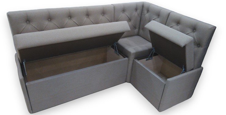 Кухонный угловой диван Квадро 7 мини с коробом в Сургуте купить подоступной цене - цена 19007 р