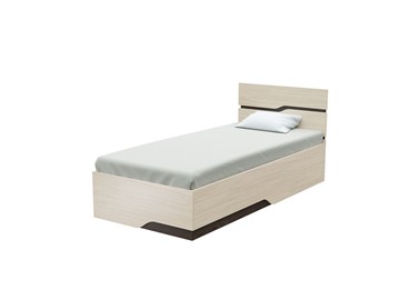 Кровать в спальню Wave Line 90х200, Дуб Шамони/Дуб Венге в Нягани