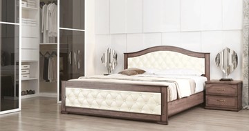 Кровать Стиль 3, 160х200, кожзам, с основанием в Лангепасе