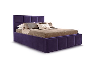 Кровать с основанием Октавия 1400,Мора фиолетовый в Ханты-Мансийске