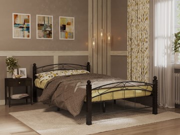 Кровать спальная Гарда 15, 160х200, черная в Нижневартовске