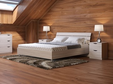 Кровать двуспальная Rest 1, 180х200, дуб шамони в Лангепасе