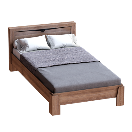 Кровать с основанием Соренто 1400, Дуб стирлинг в Когалыме - изображение
