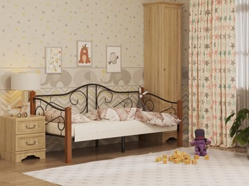 Кровать в детскую Гарда 7, 90х200, черная в Ханты-Мансийске
