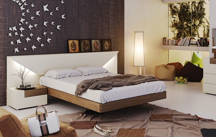 Кровать Elena с подсветкой (180x200) в Сургуте - изображение 1