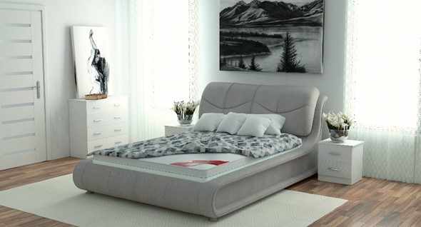 Кровать с механизмом двуспальная Сицилия 180х200 (с коробом) в Лангепасе - изображение