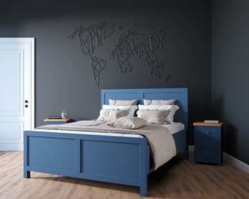 Спальная кровать Jules Verne, (JV16ETGB), синий в Радужном