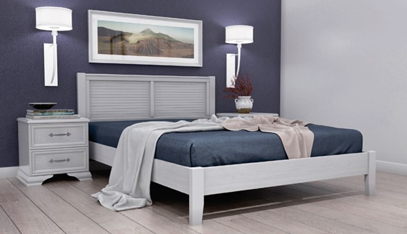 Полуторная кровать Грация-3 (Белый Античный) 140х200 в Лангепасе - изображение