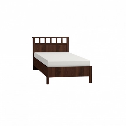 Спальная кровать Sherlock 50 Люкс 900, Орех шоколадный + 5.1 Основание с гибкими ламелями, Металл в Лангепасе - изображение