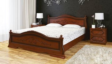 Кровать спальная Карина-1 (Орех) 160х200 в Лангепасе