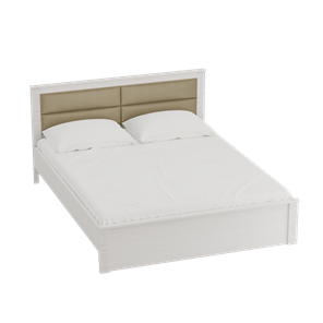 Кровать с основанием Элана 1400, Бодега белая в Урае