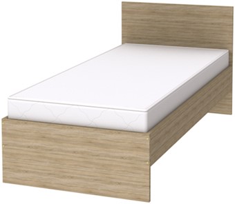 Кровать 1-спальная K09 с основанием, цвет Дуб Сонома в Лангепасе