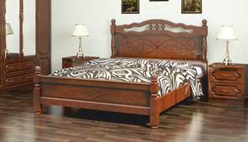 Кровать спальная Карина-15 (Орех) 160х200 в Нягани