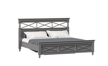 Кровать в спальню 1800 Амели с кроватным основанием (Оникс Серый) ЛД 642.820 в Лангепасе