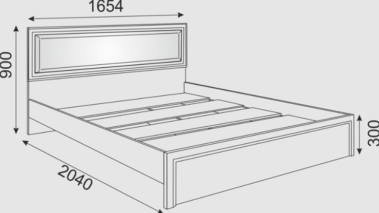 Кровать двуспальная Беатрис М09 с мягким изголовьем (Орех Гепланкт) в Урае - изображение 1