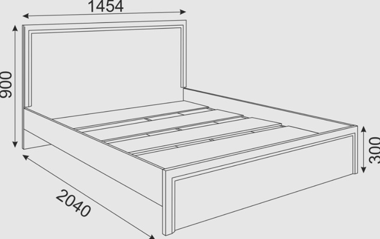 Кровать Беатрис М16 (Орех Гепланкт) в Лангепасе - изображение 1