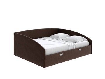 Кровать спальная Bono 160х200, Рогожка (Levis 37 Шоколад) в Нягани
