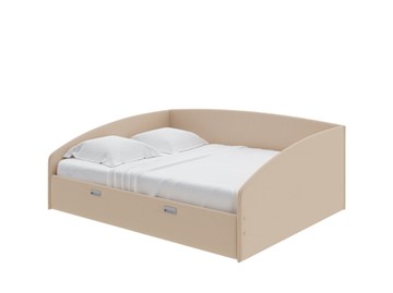 Спальная кровать Bono 160х200, Рогожка (Savana Camel) в Урае