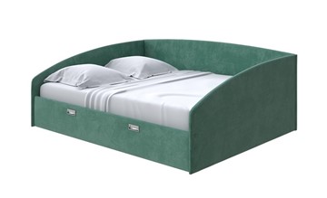 Кровать в спальню Bono 160х200, Велюр (Casa Изумрудный) в Лангепасе