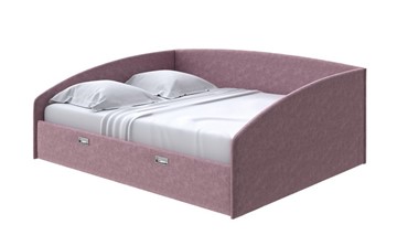 Двуспальная кровать Bono 180х200, Велюр (Gratta 6 Ягодный мусс) в Урае