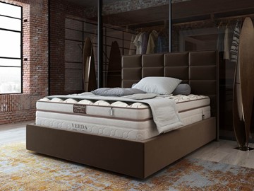 Кровать 2-спальная Chocolate Compact/Island M 160х200, Микровелюр (Manhattan Лесной каштан) в Сургуте