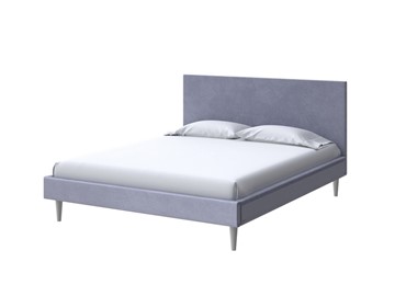 Двуспальная кровать Claro 160х200, Велюр (Casa Благородный серый) в Урае