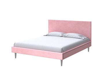 Двуспальная кровать Claro 160х200, Велюр (Casa Жемчужно-розовый) в Пыть-Яхе