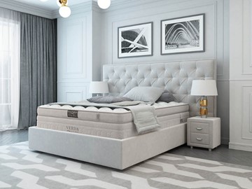 Двуспальная кровать Classic/Island M 160х200, Флок (Велсофт Дымчатый) в Нижневартовске