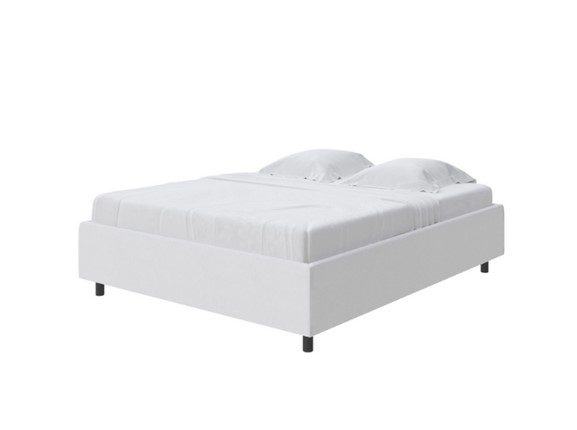 Кровать 2-спальная Como (Veda) Base 1 140x200, Экокожа (Белый) в Когалыме - изображение